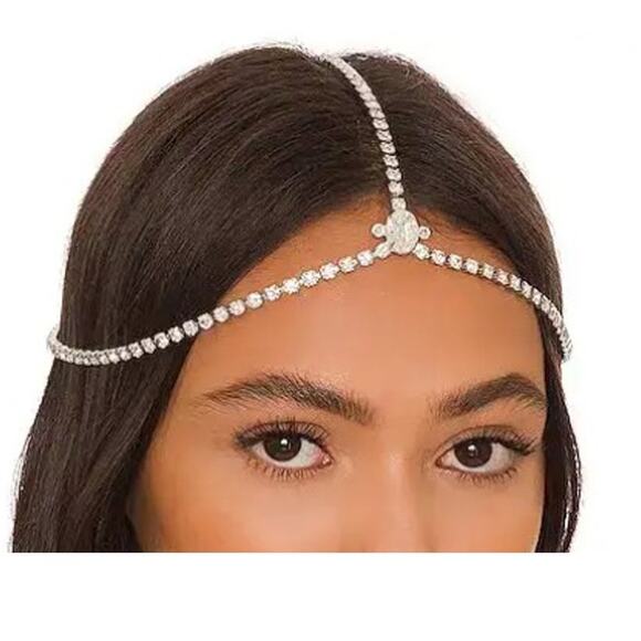 Jennifer Behr Sparkling Silver Alice Diadem Headband